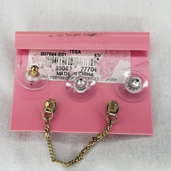 New/Vintage/Y2K Genuine 5 Betsey Johnson Stud Earrings - Picture 7 of 8
